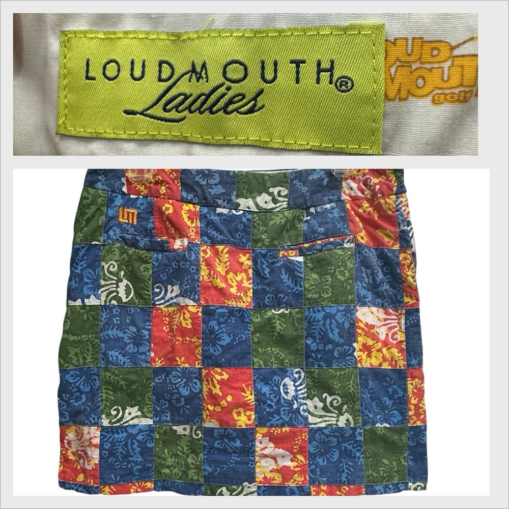 Loudmouth Patchwork Skort Skirt Size 10